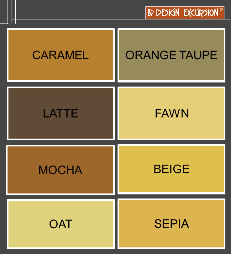 toned colours